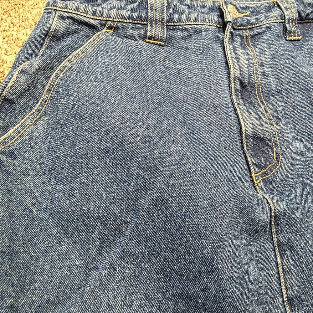 Obey Denim Jean Carpenter Skirt Size 28 90's Skater Punk Streetwear Urban - Picture 11 of 11